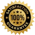 Custom embroidered patches quote section with satisfaction guarantee badges