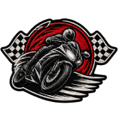 Motorcycle Iron On Patches