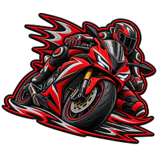 Motorcycle Iron On Patches